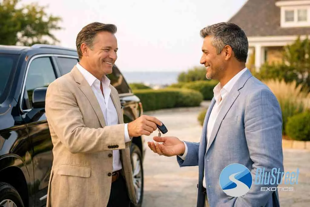 What requirements for exotic car rental usually matter most for corporate renters and approved drivers — BluStreet Hampt