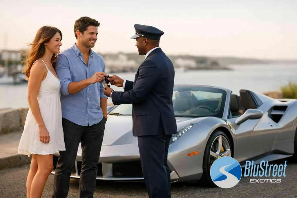 What makes this a strong choice for a premium auto hire guest who wants style without shouting — BluStreet Hamptons Exot