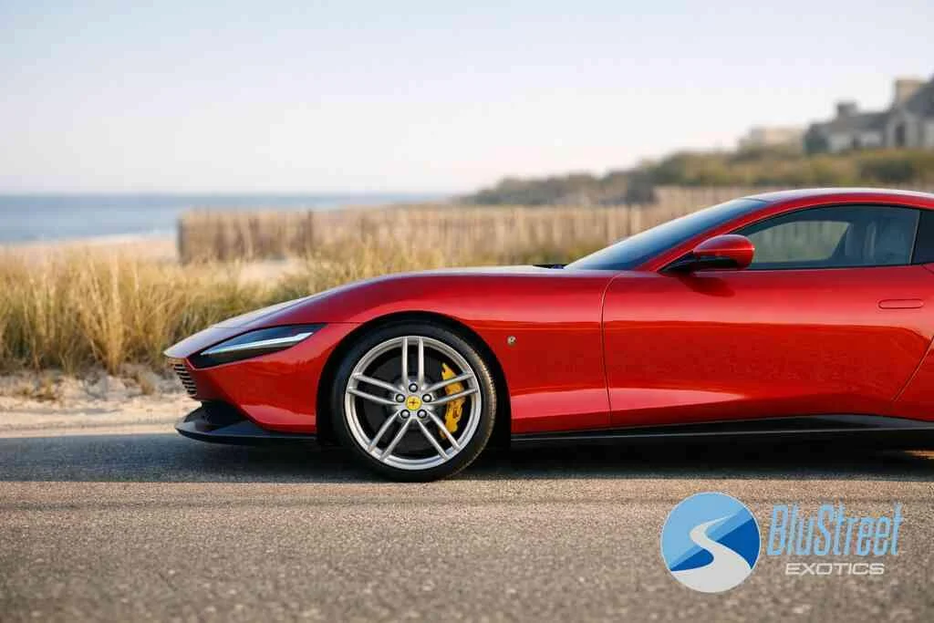 How coastal routes, parking, and valet stops shape the smartest Ferrari choice — BluStreet Hamptons Exotic Car Rentals
