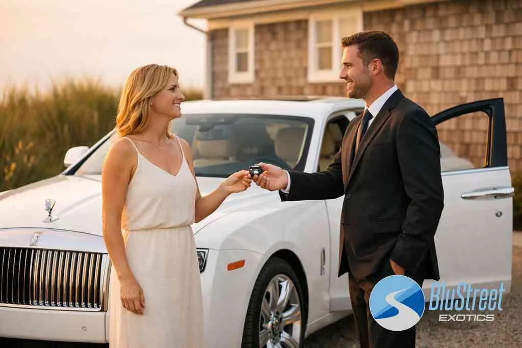 Rent a Ferrari Hamptons for a sharp drive that feels made for special nights — BluStreet Hamptons Exotic Car Rentals